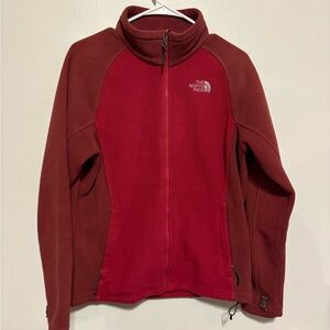 NWOT The North Face Burgundy Fleece Jacket
